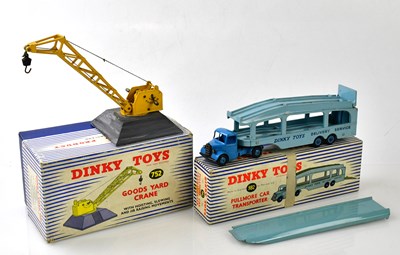 Lot 4547 - DINKY TOYS; two boxed models, 752 Goodyard...