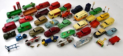 Lot 4550 - DINKY TOYS; a collection of playworn vehicles...
