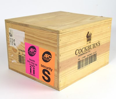 Lot 4018 - PORT; an original wooden case containing six...