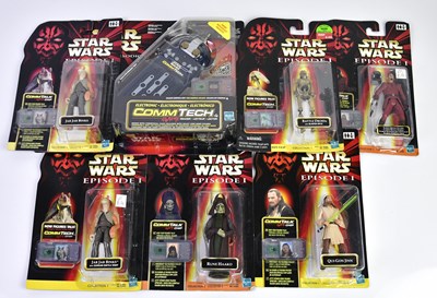 Lot 4599 - STAR WARS; a group of six Episode I figures...