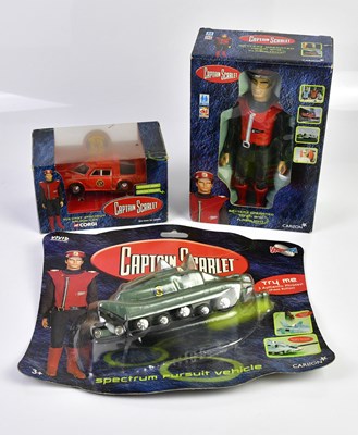 Lot 4655 - CAPTAIN SCARLET; a diecast Spectrum Saloon car,...