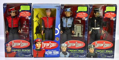 Lot 4657 - CAPTAIN SCARLET; a group of four figures, to...