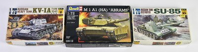 Lot 4653 - FUJIMI; a Russian heavy tank KV1A type 1941...