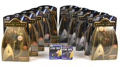 Lot 4553 - STAR TREK; a group of eight Playmates figures...