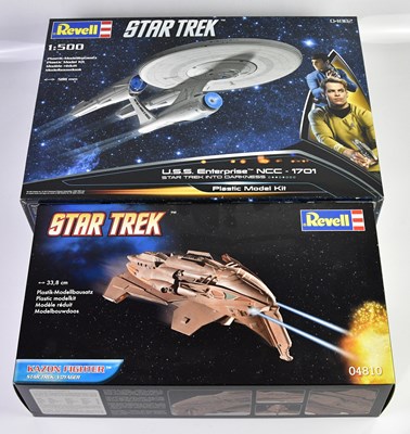 Lot 4635 - STAR TREK; two Revell model kits, 'Kazon...