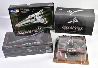 Lot 4645 - BATTLESTAR GALACTICA; a group of three...