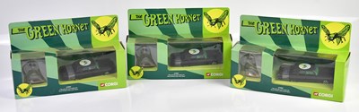 Lot 4649 - CORGI; three Green Hornet car and figure sets,...