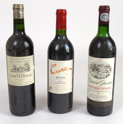 Lot 2839 - RED WINE; three mixed bottles, including a...