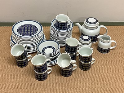 Lot 230 - ROYAL DOULTON; a 'Tangier' pattern tea set.