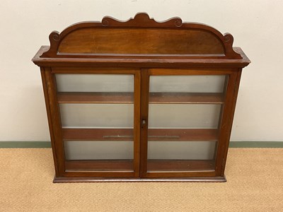 Lot 533 - A mahogany glazed medical cabinet, height 79cm,...