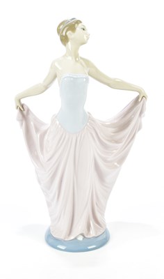 Lot 1247 - LLADRO; a figure, "Dancer", height 30cm, boxed.
