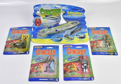 Lot 4676 - STINGRAY; four Matchbox figures, comprising...