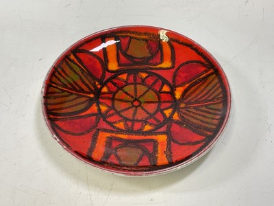 Lot 232 - POOLE POTTERY; a 'Delphis' shape 3 plate,...