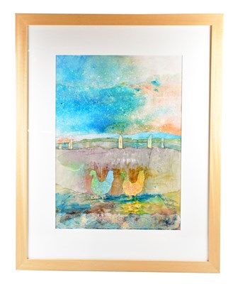 Lot 213 - INGRID KARLSSON KEMP; mixed media, 'Norse...
