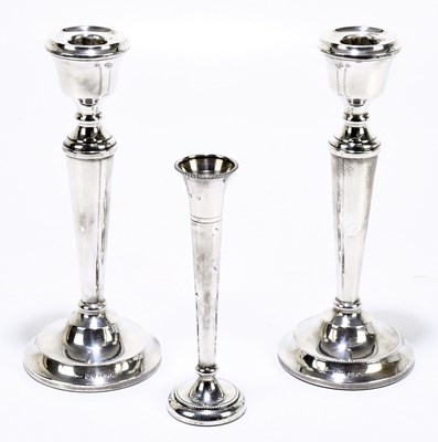Lot 2169 - A pair of modern hallmarked silver...