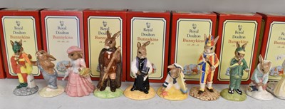 Lot 496 - ROYAL DOULTON; a group of ten boxed Bunnykins...