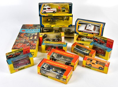 Lot 4398 - CORGI; a small collection of diecast toys to...