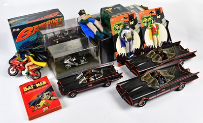 Lot 4456 - BATMAN; a collection of various toys and...