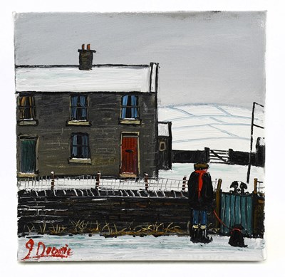 Lot 1300 - JAMES DOWNIE (born 1949); oil on canvas,...