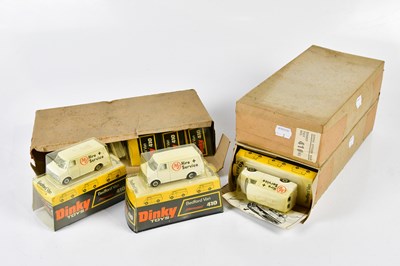 Lot 4407 - DINKY; a collection of model 410 Bedford vans...