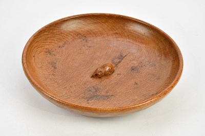 Lot 2017 - ROBERT 'MOUSEMAN' THOMPSON; a shallow oak...