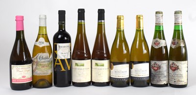 Lot 2857 - MIXED WINE; nine bottles mixed wine, including...