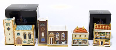 Lot 678 - ROYAL CROWN DERBY; four paperweights...