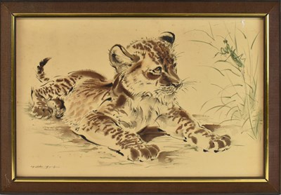 Lot 210 - RALPH THOMPSON (1913-2009); watercolour on...