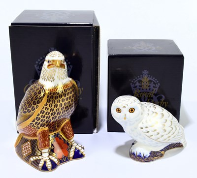 Lot 682 - ROYAL CROWN DERBY; two animal form...