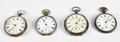 Lot 1201 - A W W CO, WALTHAM MASS; a hallmarked silver...