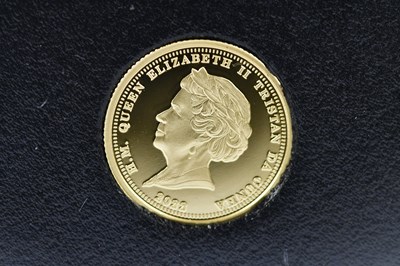 Lot 1172 - An Elizabeth II quarter sovereign, in memorium,...