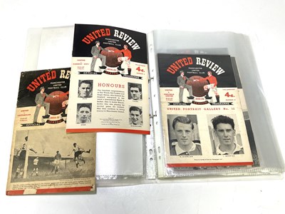 Lot 2250 - MANCHESTER UNITED; a collection of football...
