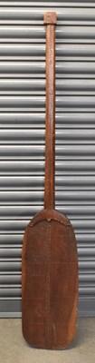 Lot 550 - A 19th century South Seas tribal paddle with...