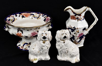 Lot 753 - MASONS; a 'Regency' pattern twin handled fruit...