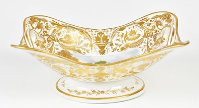 Lot 1268 - DERBY; a 19th century hand painted and gilded...