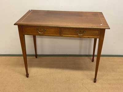 Lot 515 - An Edwardian writing desk, width 96cm, height...