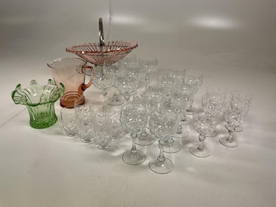 Lot 254 - A collection of glass items including Stuart...