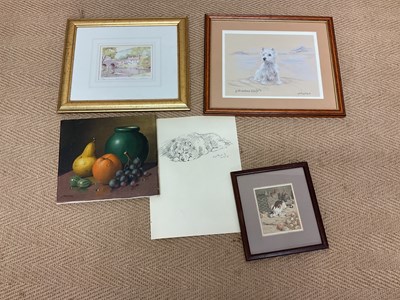 Lot 262 - UNATTRIBUTED; oil on canvas, still life,...