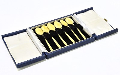 Lot 2107 - A cased set of six Elizabeth II hallmarked...