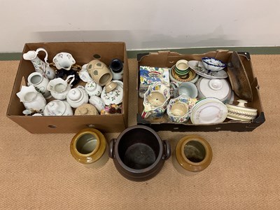 Lot 209 - A collection of ceramics and three stoneware...