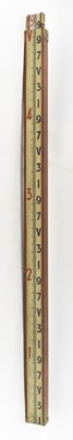 Lot 361 - An early 20th century extendable measuring...