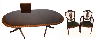 Lot 1724 - A Regency design reproduction mahogany twin...