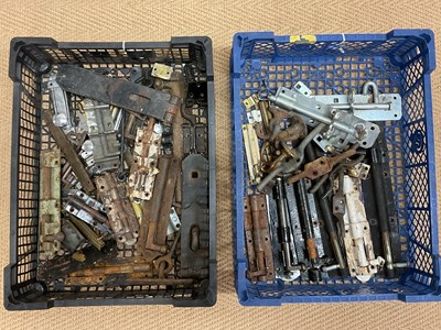 Lot 445 - A quantity of 20th century door bolts etc.