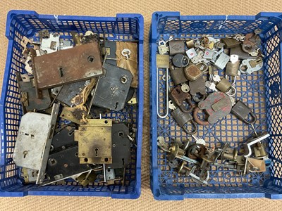 Lot 448 - A quantity of various door locks and padlocks.