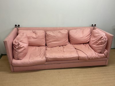 Lot 545 - A drop-end sofa, height 76cm, width 220cm,...