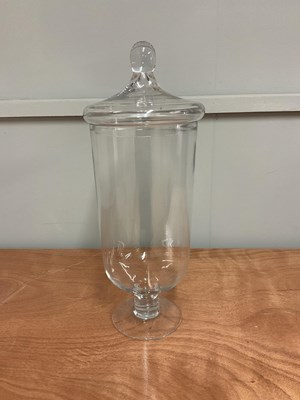 Lot 251 - A glass bonbon jar of large proportions,...