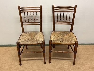 Lot 536 - A pair of late 19th century Aesthetic Movement...