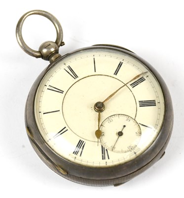 Lot 1813 - A Victorian hallmarked silver key wind pocket...