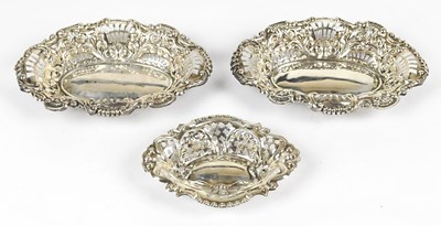 Lot 2379 - Two similar late Victorian hallmarked silver...