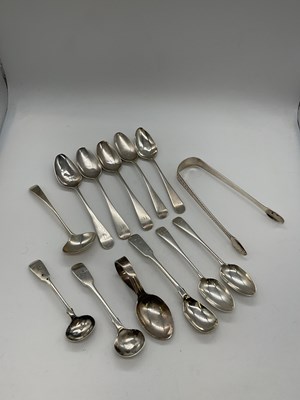 Lot 294 - A group of hallmarked silver including a pair...